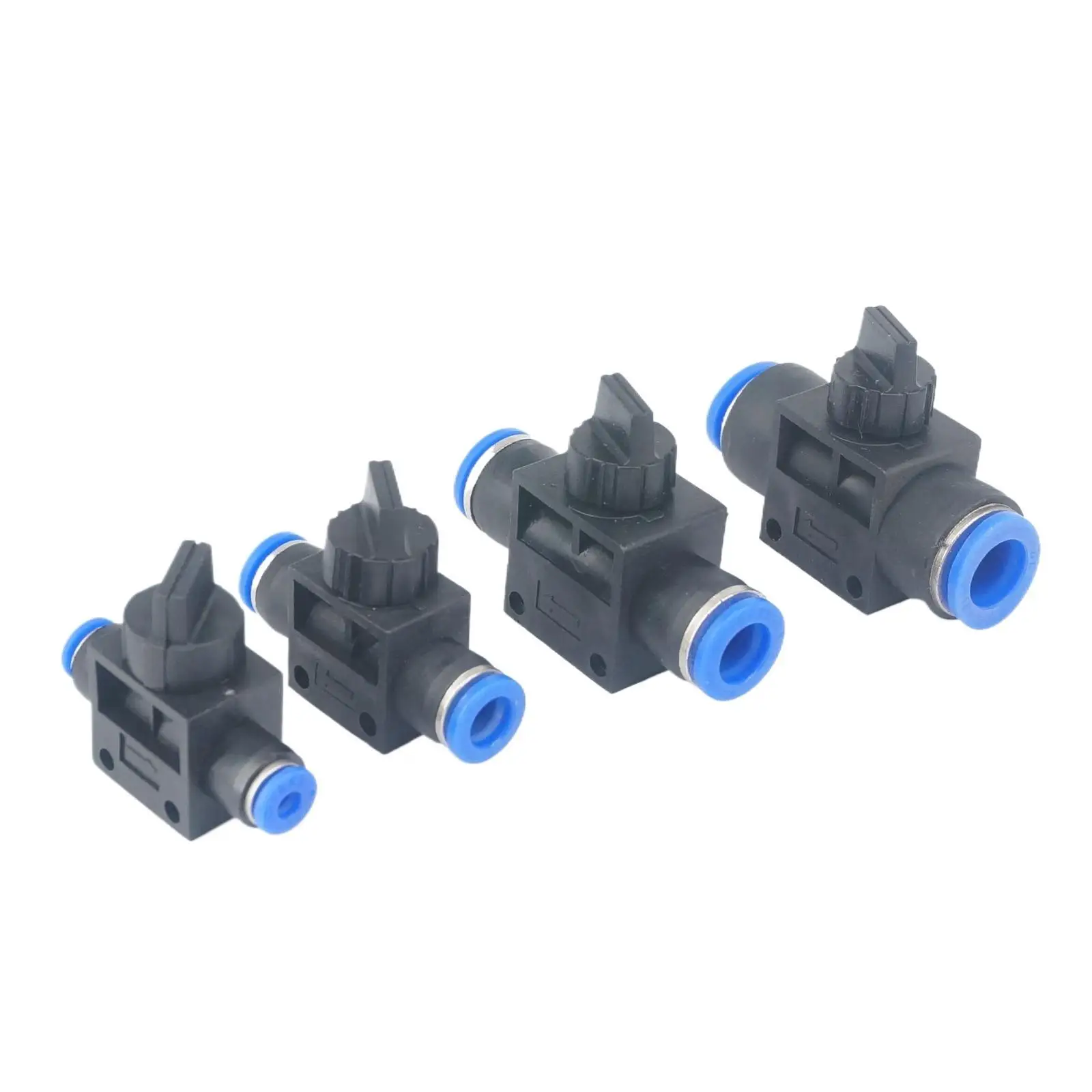 

Fit Tube O/D 4/6/8/10/12mm Pneumatic Hand Shut off Valve Push In Connector Quick Release Air Fitting 0.8 Mpa