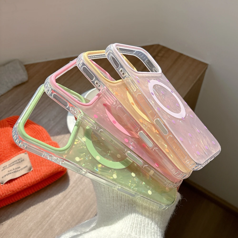 Phone Cases Highpoint - Yüksek Kaliteli Gradyan Dalga Noktalı Şeffaf