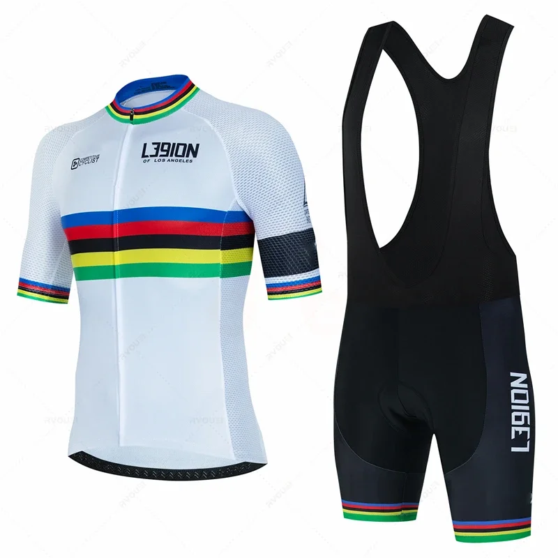 Breathable Cycling Jersey Set for Men, Short Sleeve, MTB Bike Clothing, Maillot Ropa Ciclismo Uniform Suit, L39ion, Summer, 2024 - Image 5