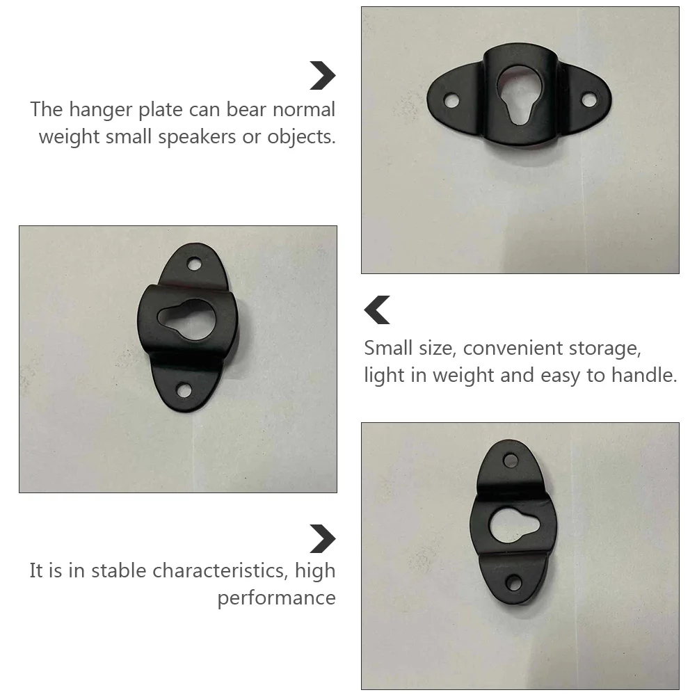 

Speaker Hanger Plate Wall Mount Audio Hanging Bracket for Surround Sound Speakers Lightweight Reliable Performance Speaker Hook