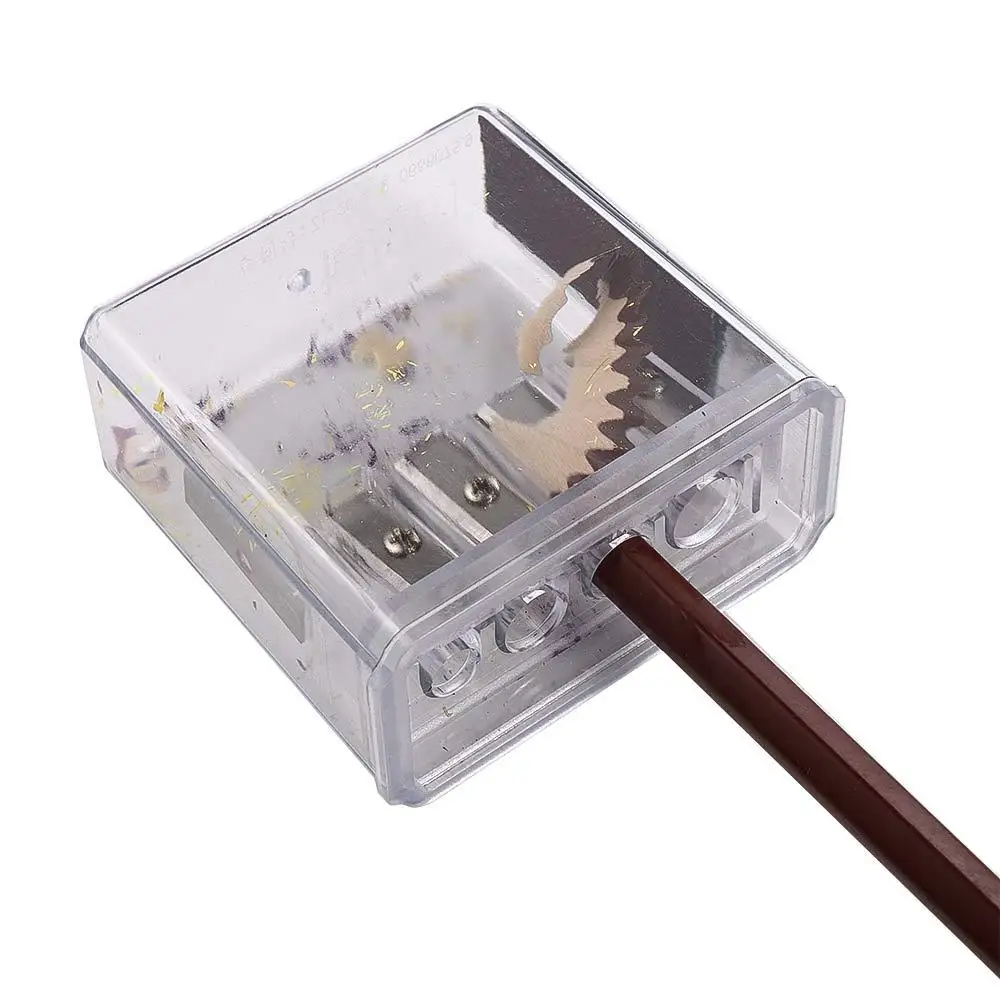 المهنية شفافة القرطاسية رسم مدرسة الرسم الفن لوازم براية أقلام دليل مبراة الفحم مبراة