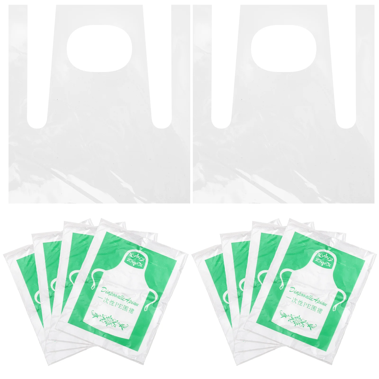 50 Pcs Picnic Teaching Multi-function Toddler Apron Drawing Dust-proof For Kids Transparent Painting