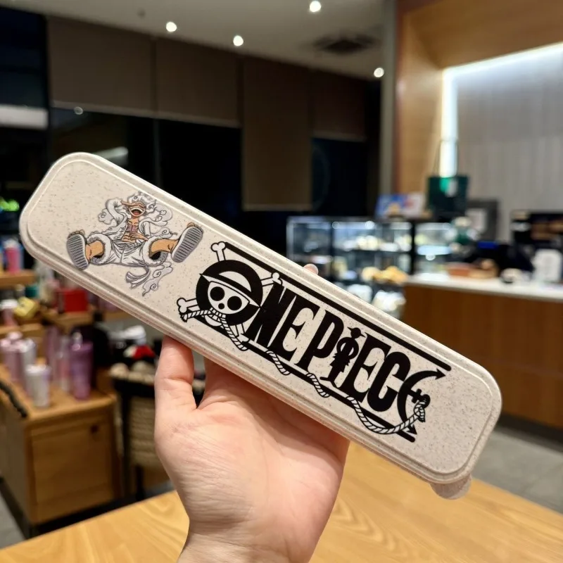 

One Piece Anime Luffy Cute Stainless Steel Portable Tableware Set Kawaii Korean Spoon Fork Chopsticks Birthday Gift Wholesale