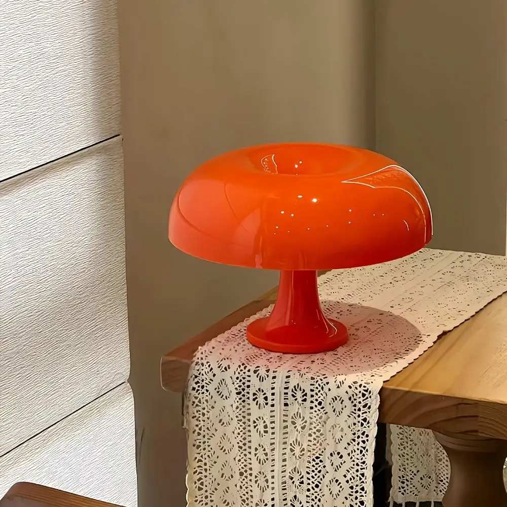 Modern Minimalist LED Mushroom Table Lamp USB Plug LED Lighting Bedside Lamp Dimmable Decorative Night Light Living Room