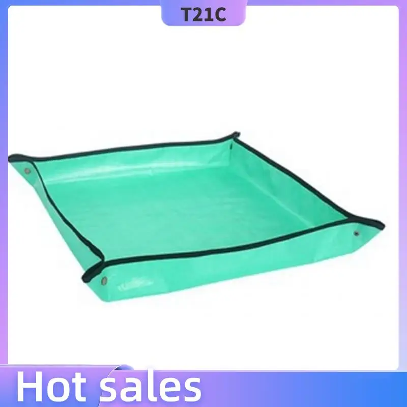 

T21C 2Pcs Planting Mat Mat Pad Waterproof Foldable Pot Mat Transplanting Pad
