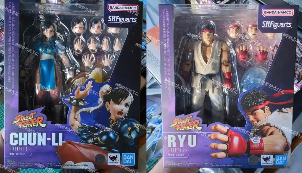 

Reprint in Stock Bandai SHF Street Fighter RYU Chun-Li Outfit 2 1/12 Action Figure Model Collectible Gift