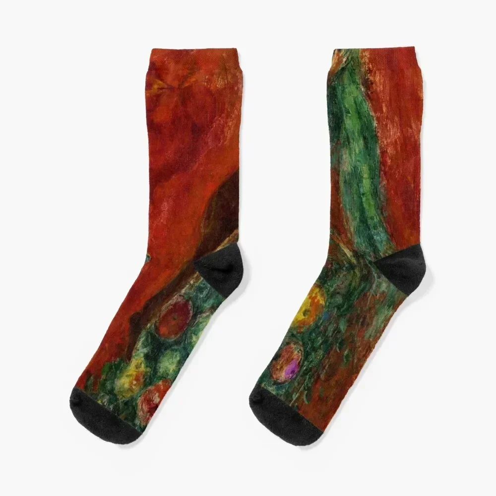 

Marc Chagall les fruits Socks man Stockings Argentina aesthetic Man Socks Women's