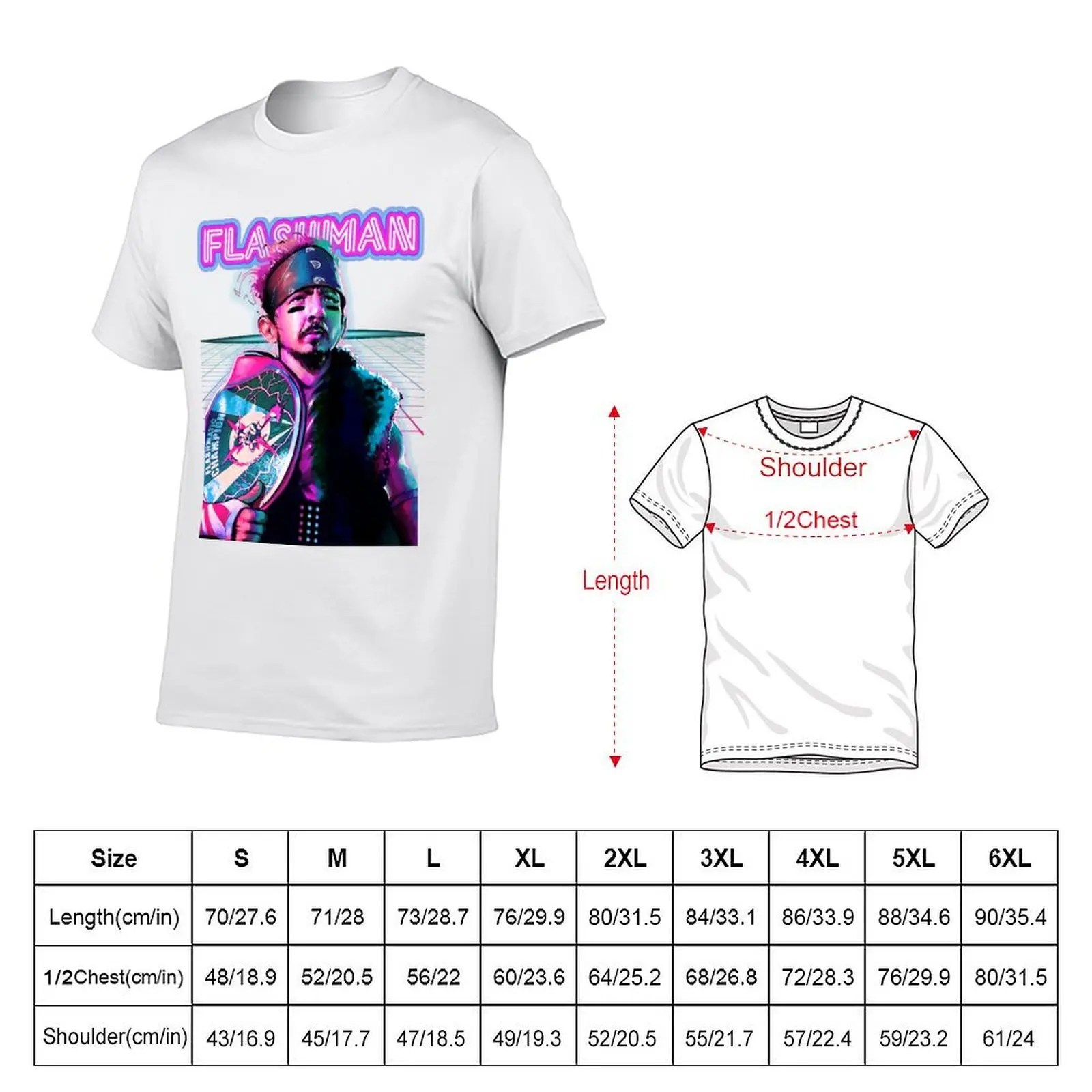 Flashman 'Dominate Decade' Design T-Shirt street wear vintage graphic tee cotton t shirt men