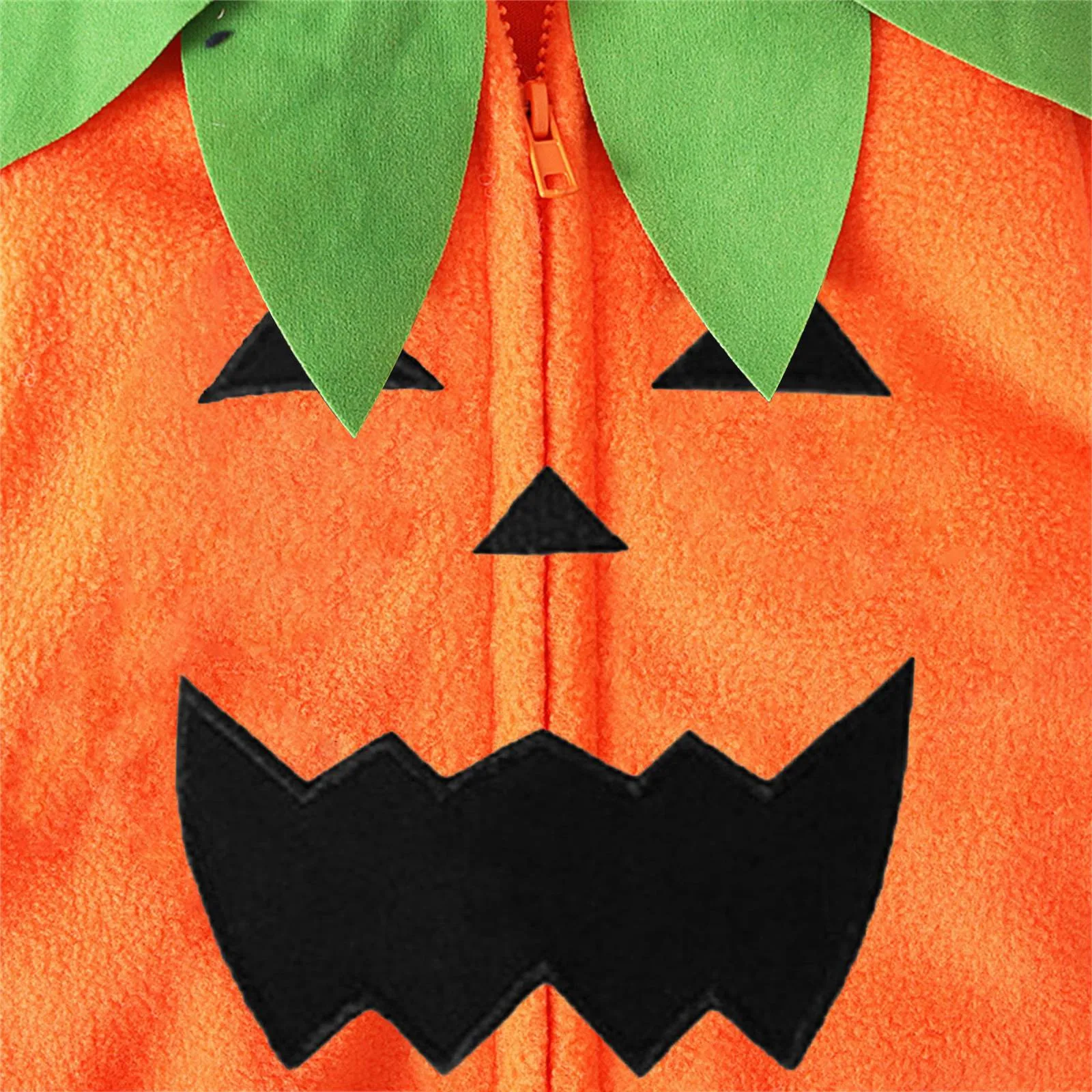 Newborn Infant Baby Girls Boys Halloween  Pumpkin Clothes Sets Long Sleeve Fleece Zipper Hooded Romper Jacket Tops Boy Clothes