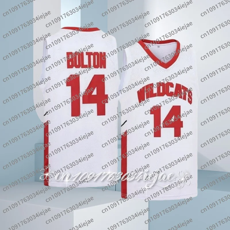 2026 المدرسة الثانوية الشرقية # 8 قميص تشاد دانفورث لكرة السلة للرجال سريع الجفاف، قمصان خياطة قابلة للتنفس باللون الأحمر