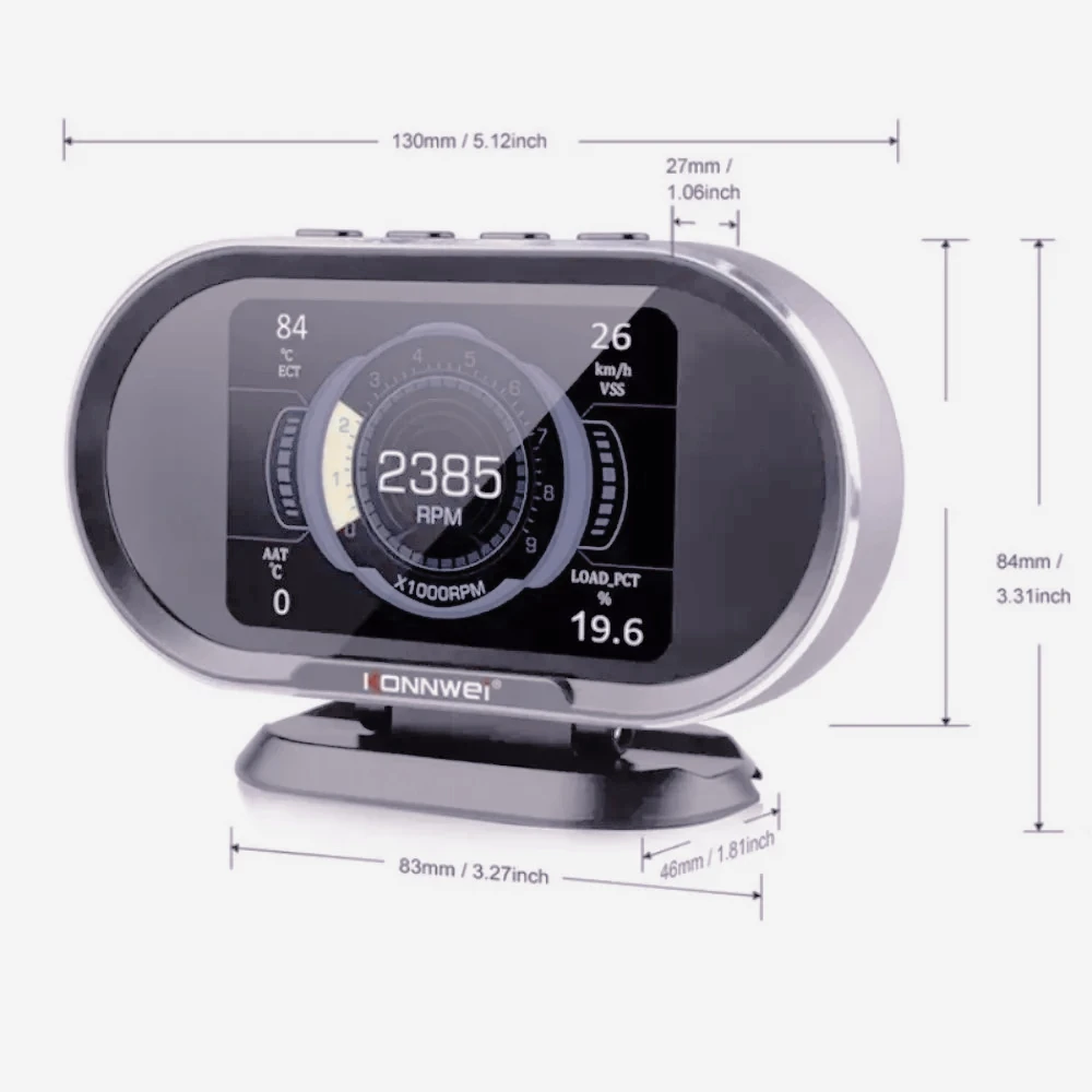 

DB-KW206 OBD2 Автомобильный бортовой компьютер, цифровой дисплей, сканер OBD 2, измеритель расхода топлива, датчик температуры воды, индикатор износа