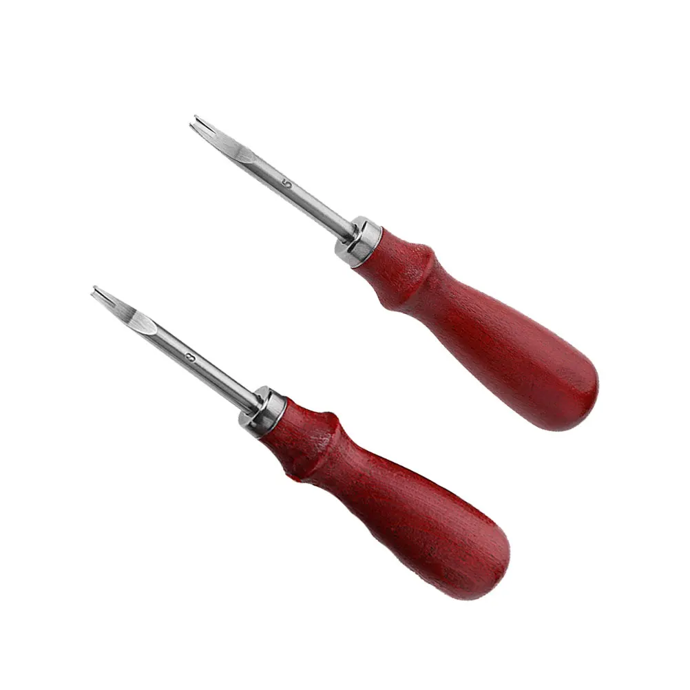

2 Pcs Bevelers Craft Tool Handle Stainless Steel Trimmer Tool Edge for Professionals Amateurs