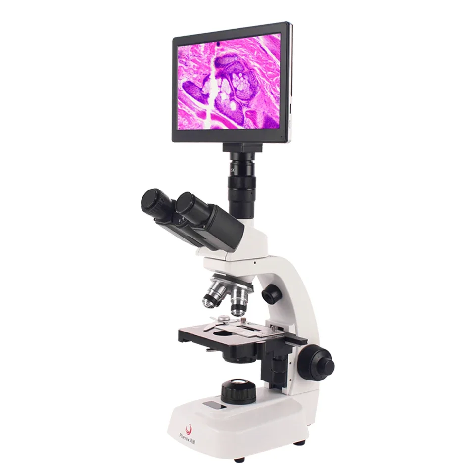 

Phenix BMC50-A3 40X-2500X portable laboratory equipment digital microscope with lcd screen trinocular biological microscope