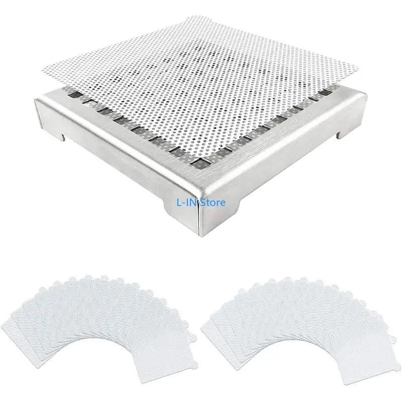 25 Pack Bathroom Shower Hair Catcher Mesh Stickers Disposable Drain Hair Catcher Kitchen Sink Strainer Adhesive Sticker