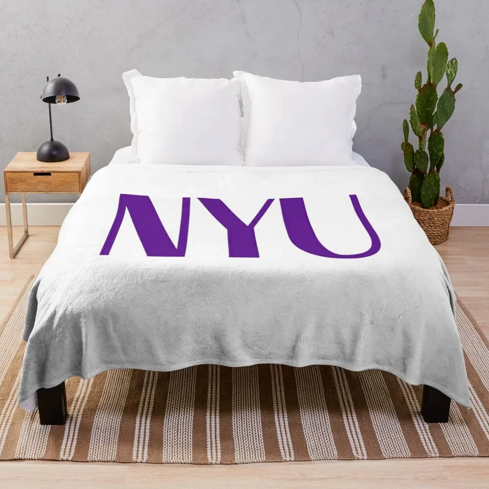 

nyu Throw Blanket Decorative Throw Designers Soft Plaid Winter beds Blankets