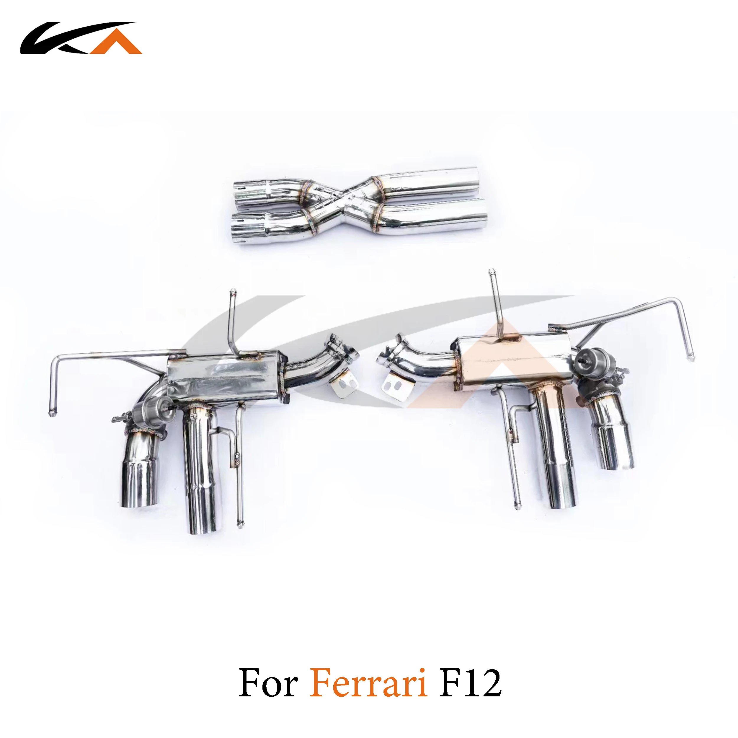 

KA Tuning exhaust system stainless catback for Ferrari F12 rear section performance muffler valve