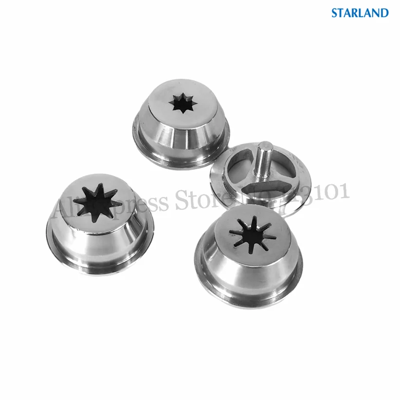 4 Churros Modeling Caps Nozzle Lids Stainless Steel Spare Parts Of Churros Extruding Machines Fittings 2 Options