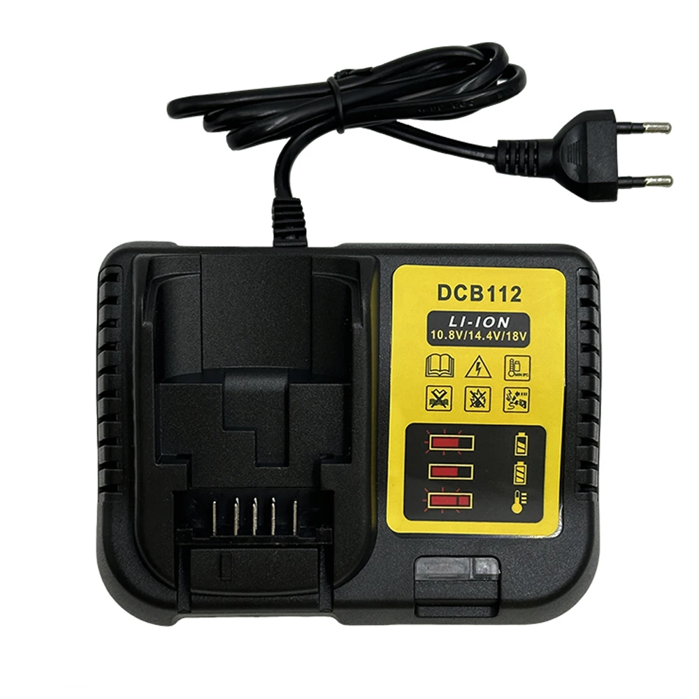 2A DCB112 Lithium Battery Charger For Dewalt 10.8V 14.4V 18V 20V DCB206 DCB205 DCB204 DCB203 DCB120,DCB107 DCB115