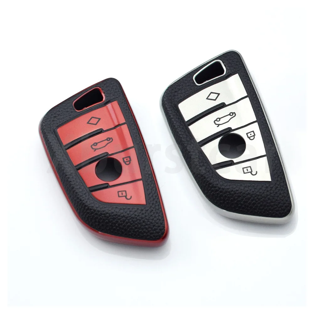 

TPU Leather Car Key Case Cover Bag Holder Shell For Bmw F20 G20 G30 X1 X3 X4 X5 G05 X6 X7 G11 F15 F16 G01 G02 F48 Accessories