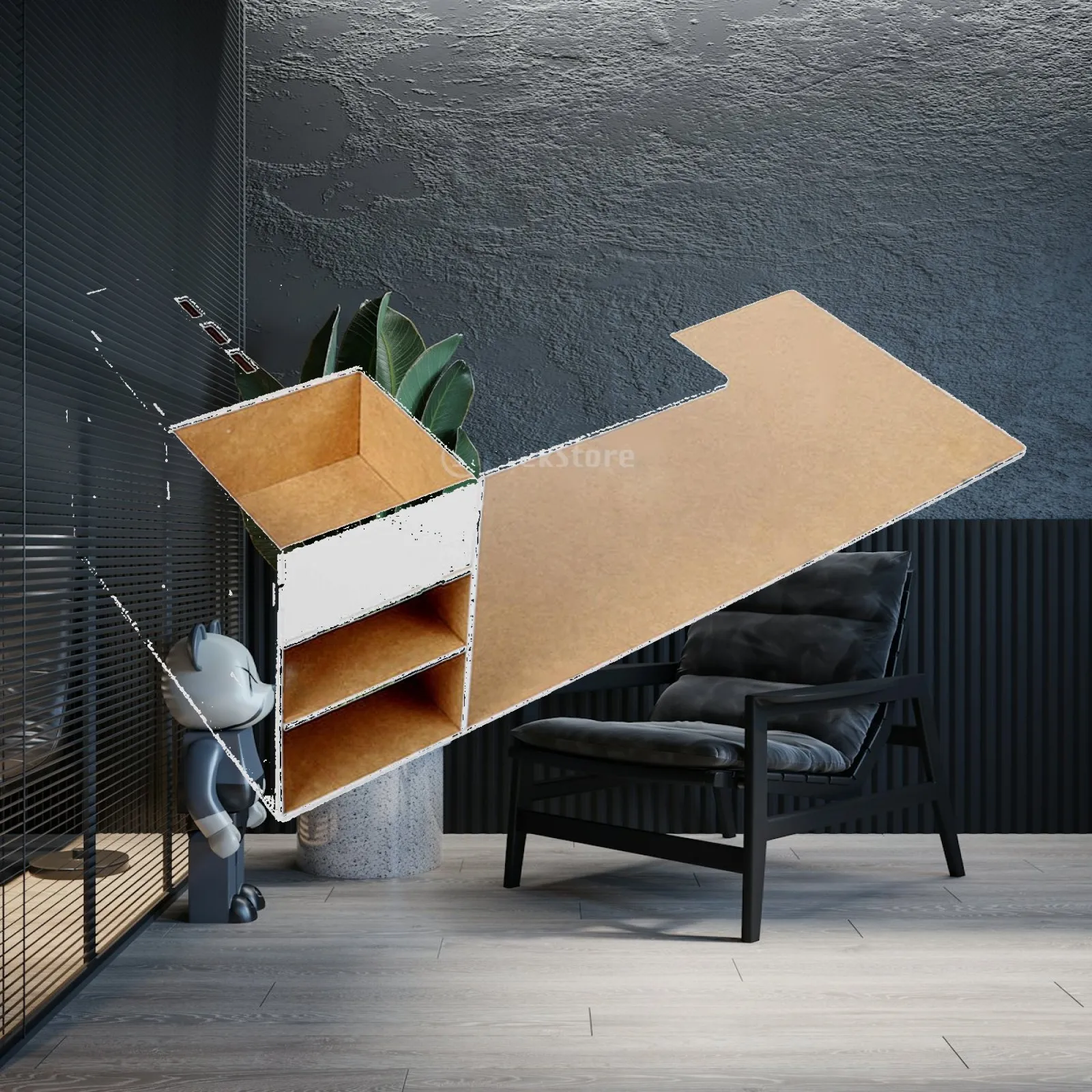 plateau-de-rangement-et-d'exposition-pour-extensions-de-cils-avec-trois-niveaux-et-etagere-blanc