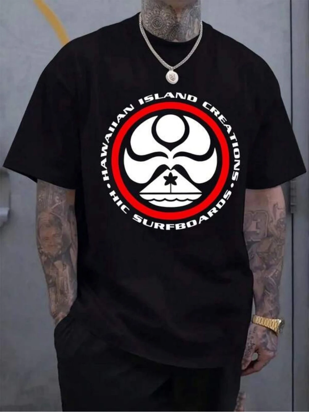 Men'S Short Sleeve T-Shirt Graphic Printed with Hawaiian Island Creations Men's T-shirts for Summer Unisex All-Season