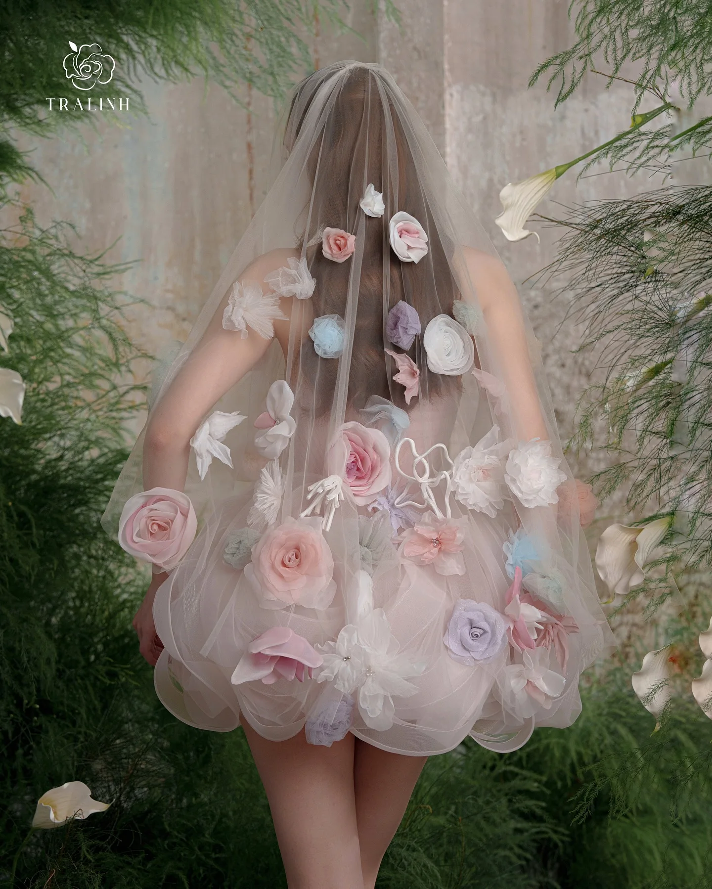 Robe de soirée à volants rose poussiéreux, faite à la main, en maille bouffante florale, robes de bal, tendance, en Tulle, à plusieurs niveaux, robes de concours, nouvelle collection