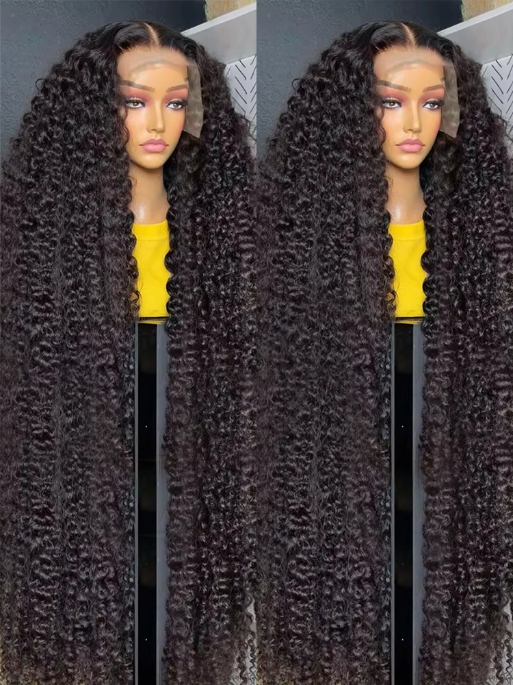 

40 46 Inch 13x6 Deep Wave HD Human Hair Lace Frontal Wig 13x4 Water Wave Human Hair Wigs For Black Women Curly Wigs Preplucked