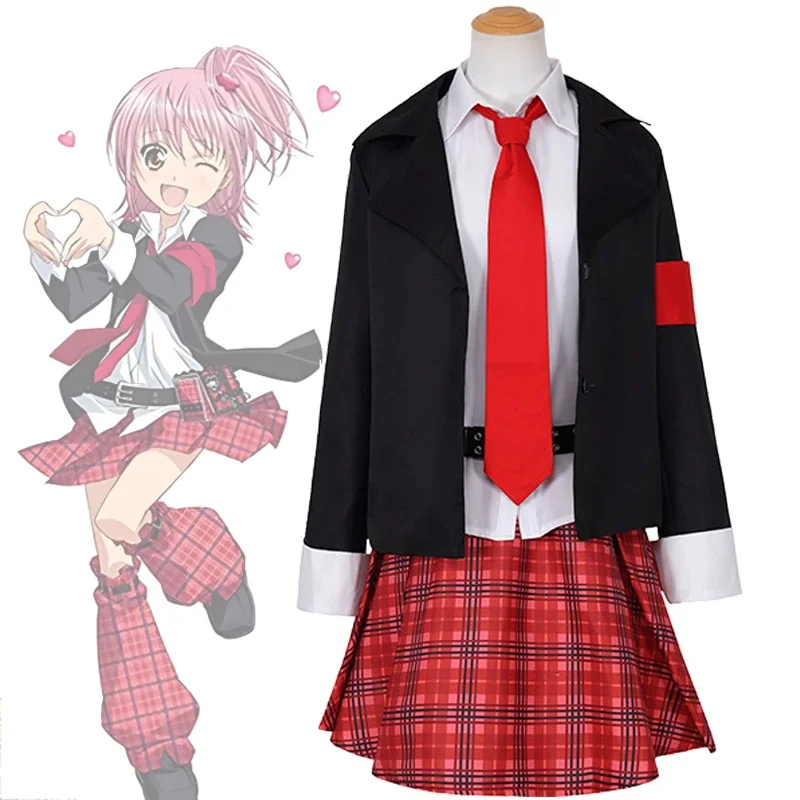 Anime Hinamori Amu Cosplay Kostüm Mädchen JK Schuluniform Rollenspiel Halloween Party Outfits