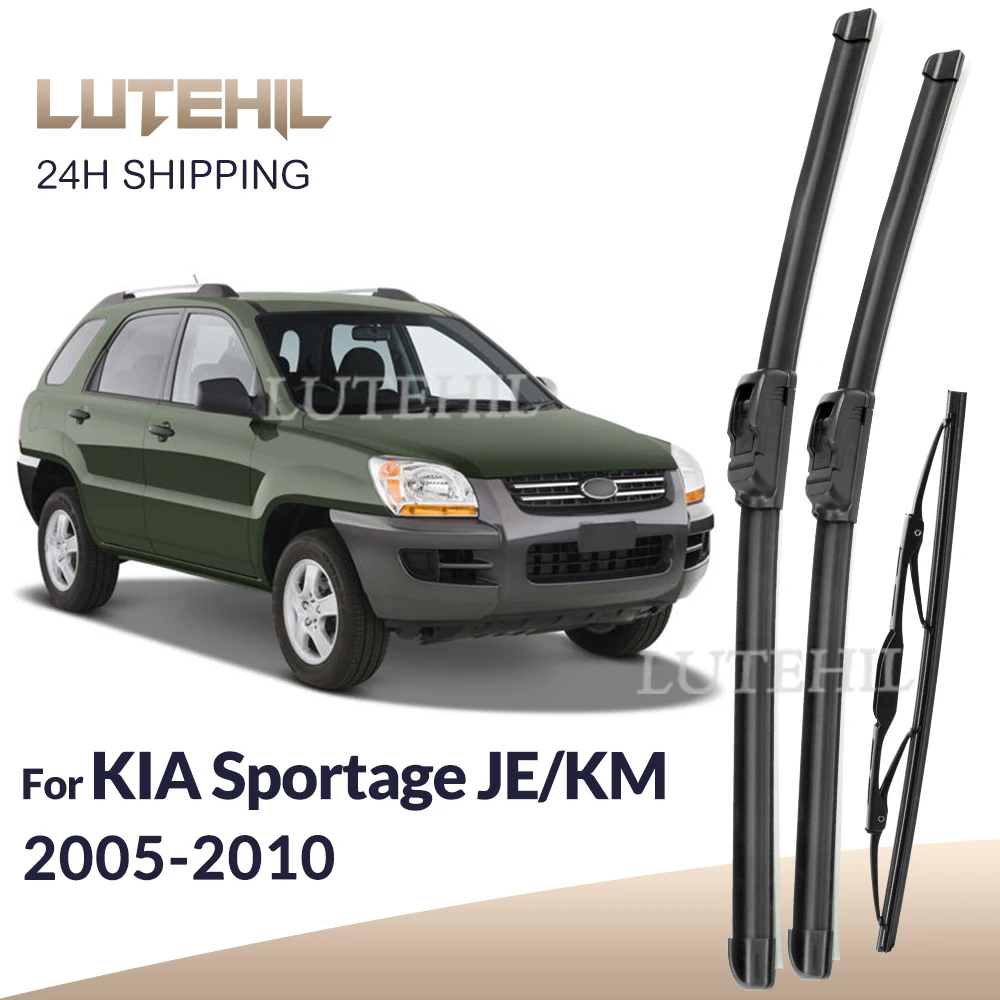 

For KIA Sportage JE / KM 2005-2010 2006 2007 2008 2009 Wiper Front & Rear Wiper Blades Windshield Windscreen Window 24"+16"+13"
