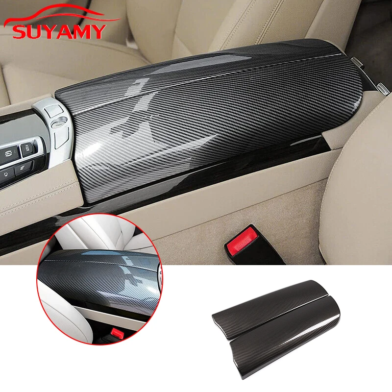 For BMW 7 Series F01 F02 2009-2014 LHD Center Console Armrest Box Protect Stickers Cover Stowing Tidying Trim Accessories