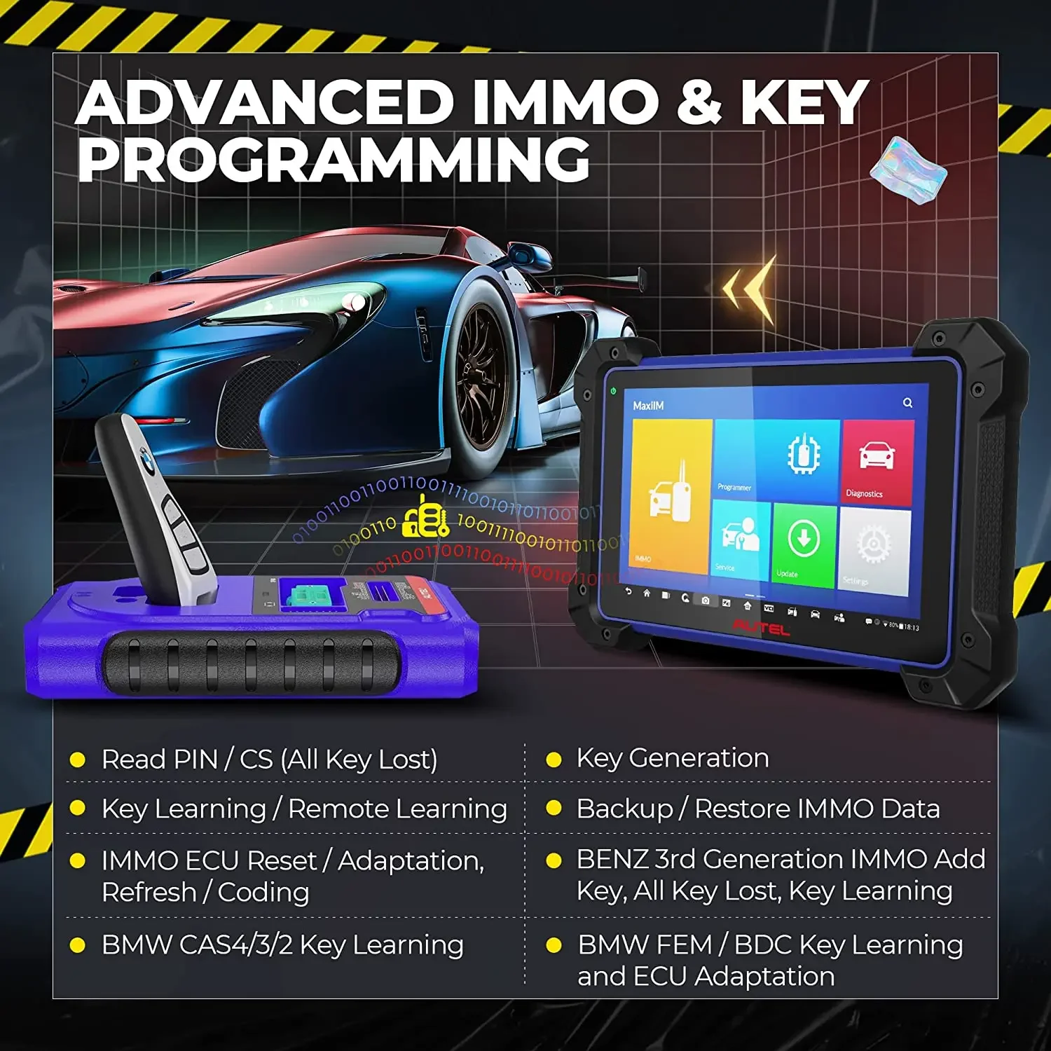 Autel Maxilm IM608 Pro Immo Key Programmer 2, сканер Im508 Im608, диагностические инструменты для программирования ECU Autel IM608 Pro