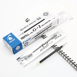 12Pcs PILOT BLS-G1-5 Gel Pen Refill Liquid Ink 0.5mm Applicable Pen Model Number BL-G1-5/BL-G3-5 Bullet Type Nib