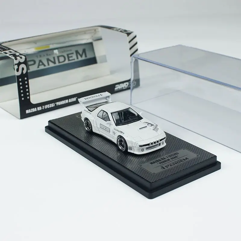INNO Car Model 1:64 Mazda RX7 (FC3S) Rocket Rabbit, Small Scale Alloy Car Model Collection Toy