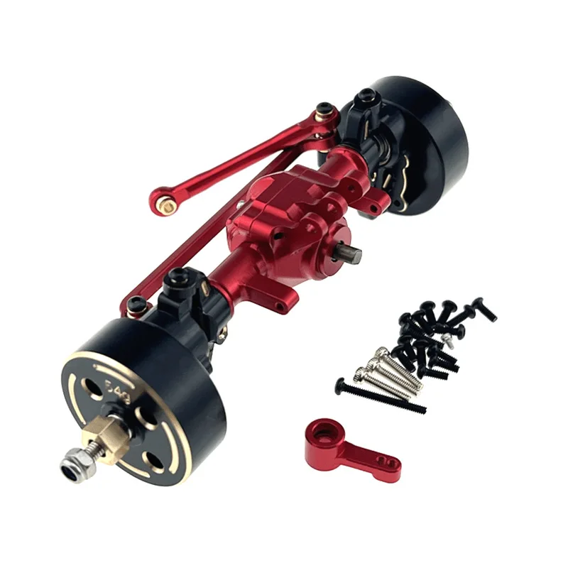 Front  Rear Axle Assembly Counterweight Servo Arm for Hyper GO MJX 1/18 H18P RC Car Metal Upgrade OP Accessories Parts Kit