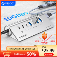 ORICO 10Gbps USB 3.2 Docking Station Hub Type C Splitter PD60W Charging Adapter Multi 4/7 Ports Switch For PC Laptop Accessories