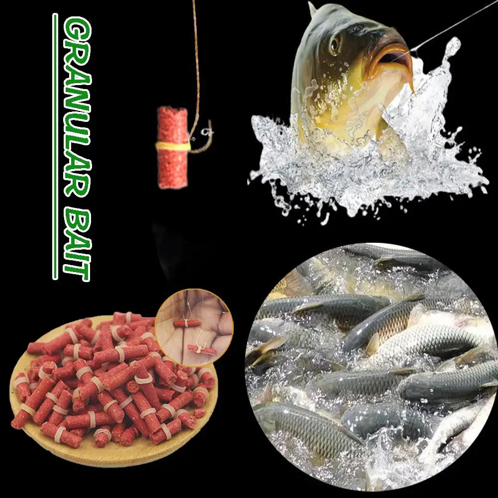 1 Pack Carp Fishing Hollow Bait Crucian Grass Carp Baits Lure Formula Insect Particle Hook Up Baits Fishing Accessories Supplies