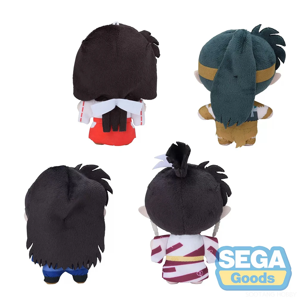 IN Stock SEGA Inuyasha Plush Doll Kikyo Naraka Kouga Kagura Q version Anime Figure Model Collectible Toys For Boys Kawaii Gift