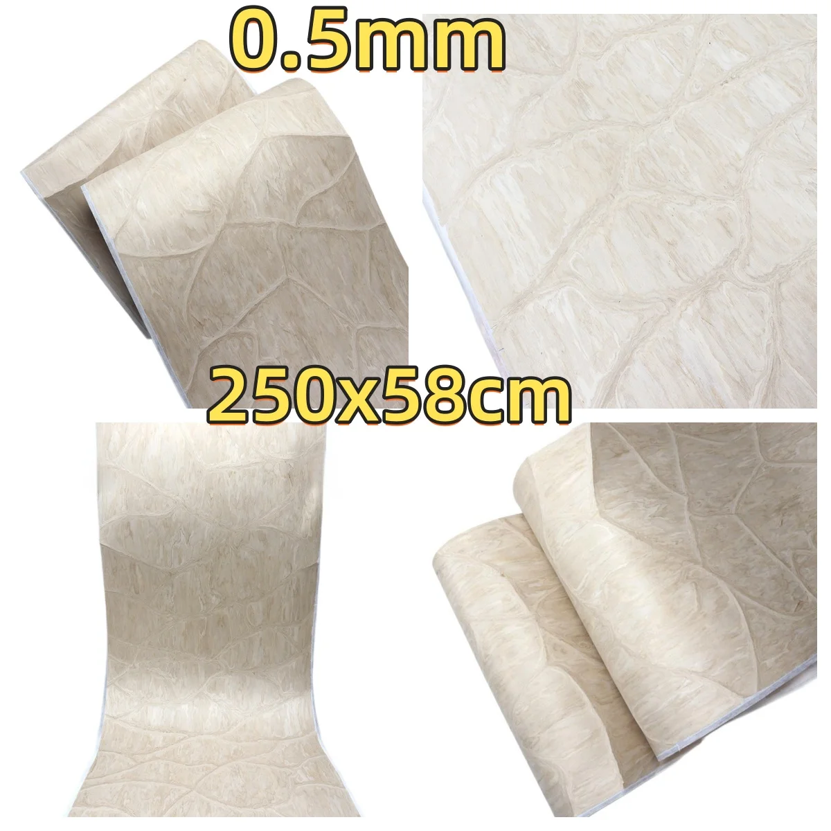 Field Engineered wood veneer, 0.5mm, 250x58cm, For Screen Making & Automotive Interior.(Backing Non-woven Fabric)