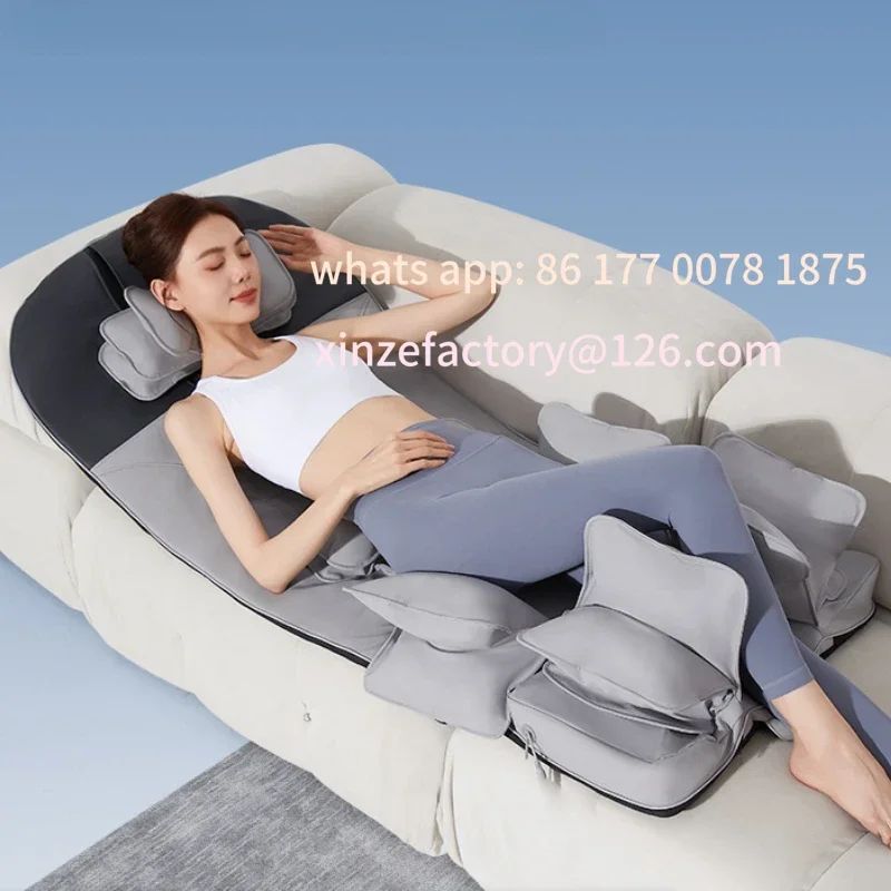 Customizable Airbag Massage Mattress,  Automatic Multifunctional Neck and Waist Electronic Massagers , Folding Storage Full Body