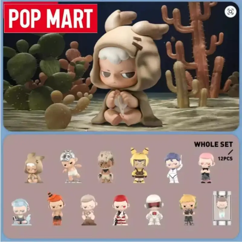 POP MART Kubo City of Sunset Series Boneka Mainan Blind Box Asli Kotak Misteri Figurine Hiasan Dekorasi Rumah Model Meja Hadiah untuk Perempuan