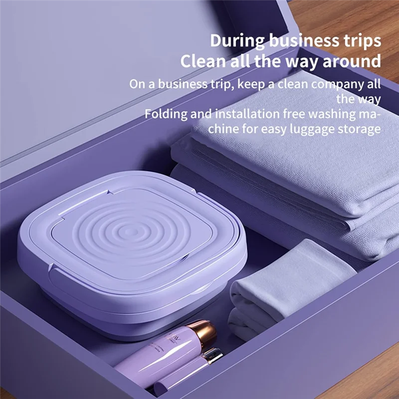 غسالة FGGS- قابلة للطي، غسالة محمولة، غسالة صغيرة للتنظيف العميق نصف غسيل أوتوماتيكي