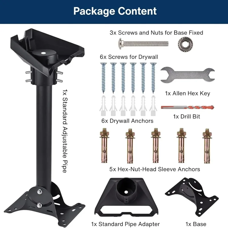 G3 Wall Roof Mount Bracket V3 Metal Straight Pipe Signal Support Holder