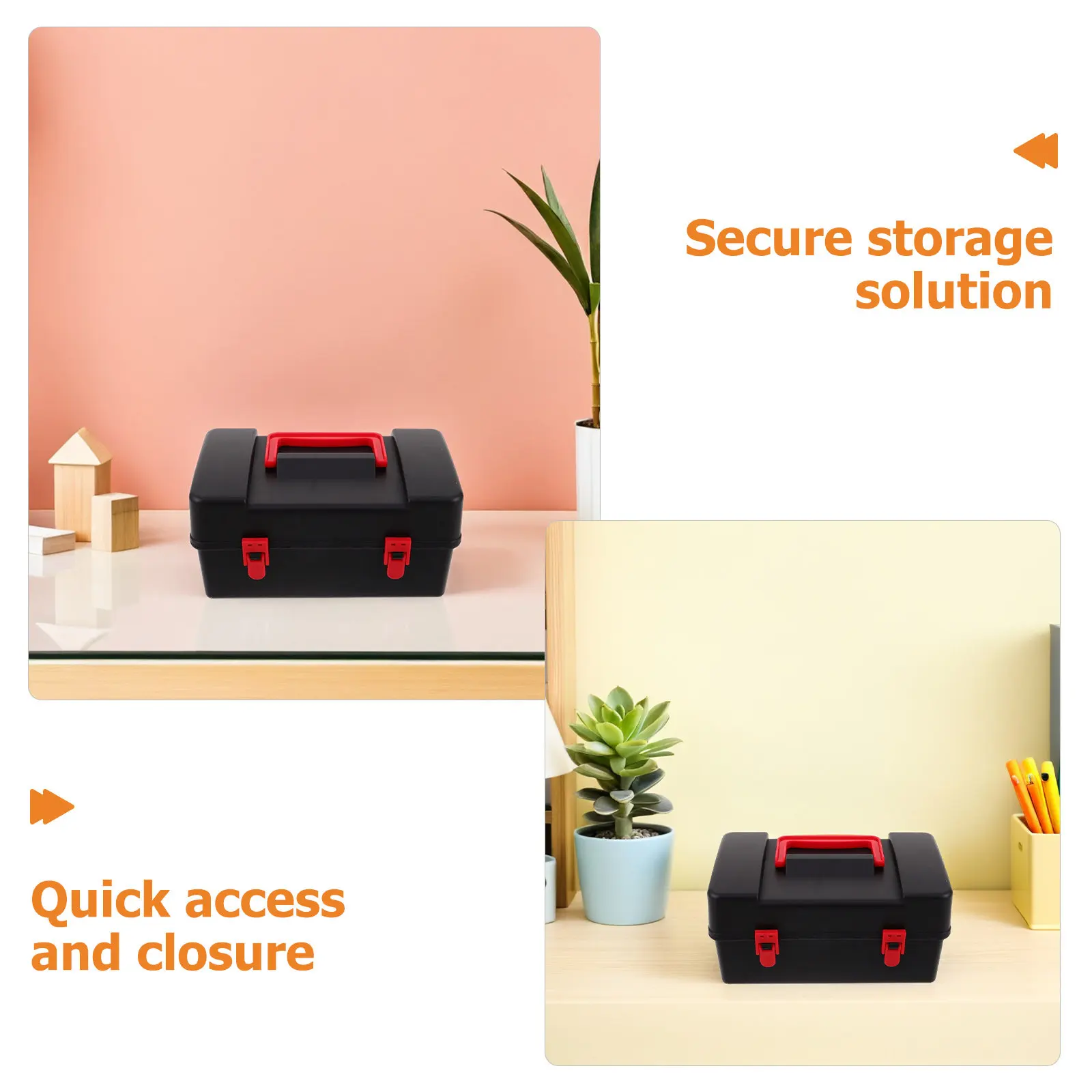 صندوق تخزين للدوّارات 8.65x4.72x4.32 بوصة، فاصل إسفنجي، غطاء محكم، حافظة سفر بلاستيكية محمولة لتنظيم دوّارات المعركة