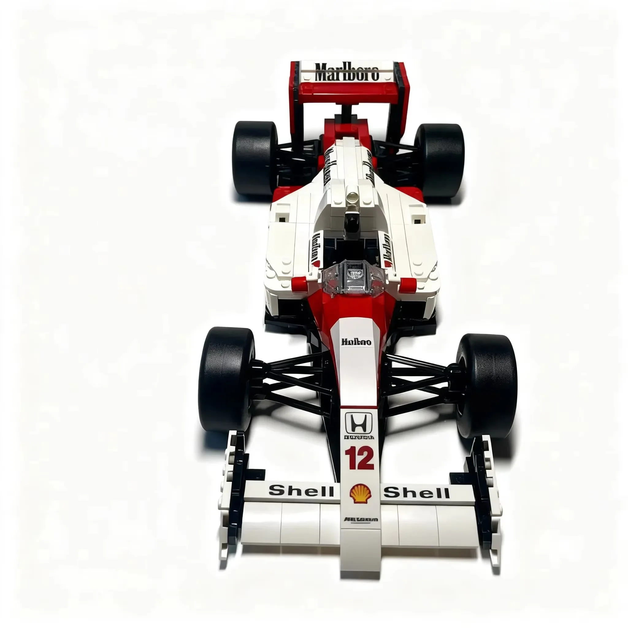 609 PCS MOC Icons F1 McLaren Honda MP4 Building Blocks Model Set, With 22 Upgrade Parts, Christmas & Birthday Gift Toy