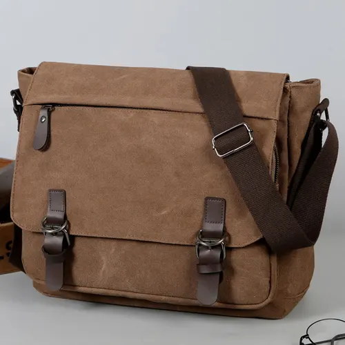 Scione, bolsos de lona para hombre, bolsos cruzados informales multifunción, bolso de hombro con cremallera sólida, bolso de viaje con solapa para hombre