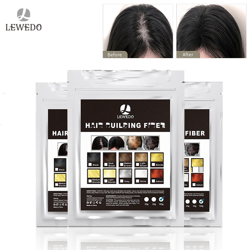 100g Keratin Hair Loss Building Fiber Hair Loss Product Regrowth Powder Capillaire fiber Concealer Hair Care black Fiber Powder