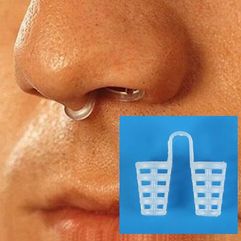 1PCS Professional Anti Snoring Device Anti Snore Nose Clip Silicone Relieve Snoring Snore Stopping Health Care For Men Women