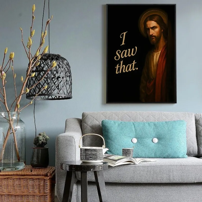 Viral Meme Wall Art Set Stonks Man & Cat Penguin Funny Posters Dank Meme Canvas Print Living Room Internet Culture Home Decor