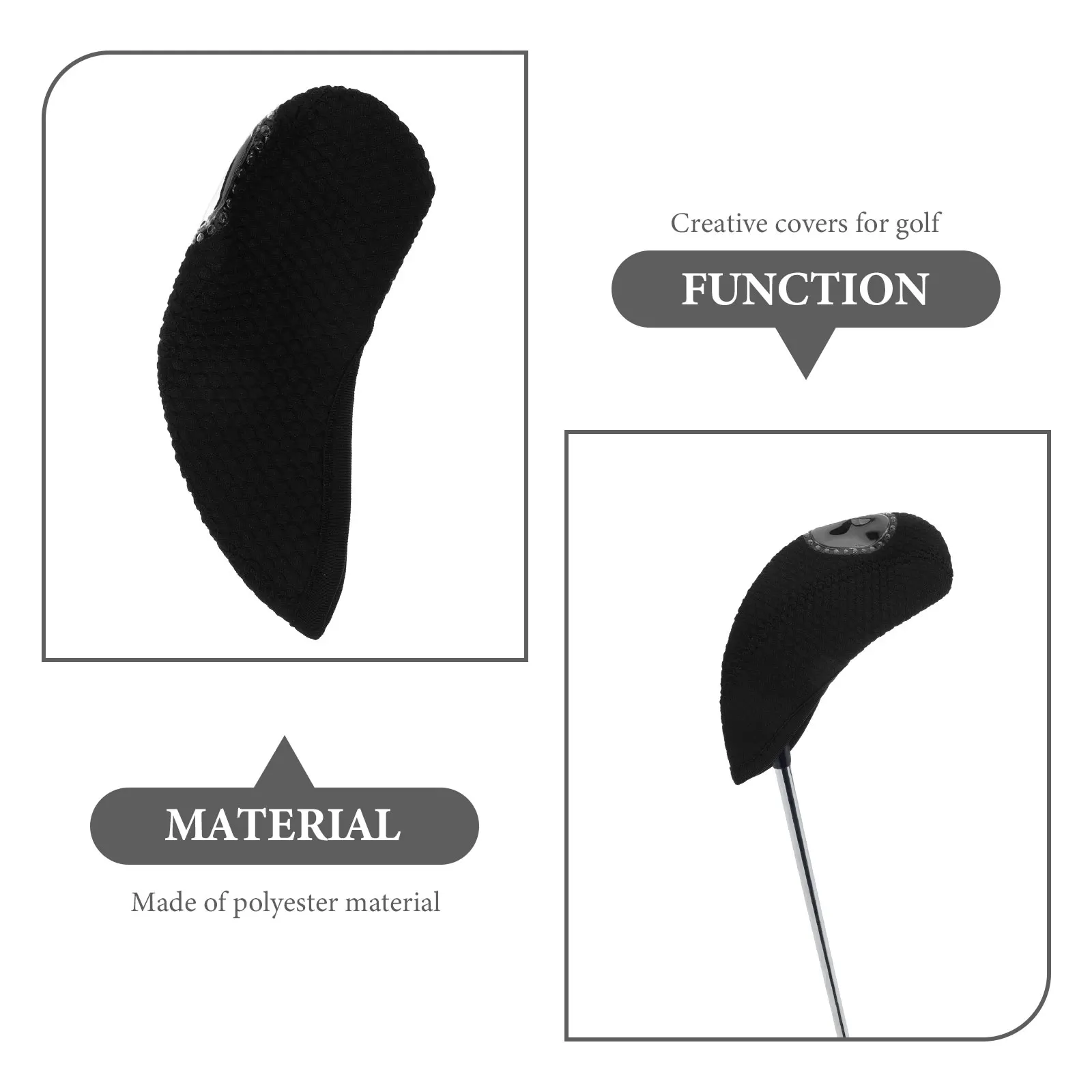 

10pcs Golf Iron Sets Protectors Creative Covers for Clubs Fashion Protective Putter Golfs Rod Holder Club Head Cover