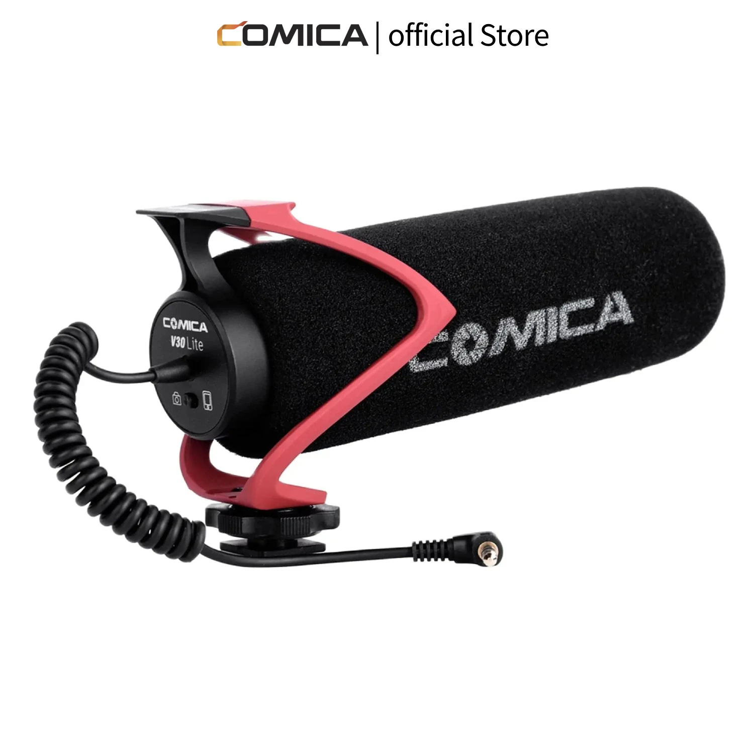 Comica CVM-V30LITE Camera Microphone Super-Cardioid Dslr Microphone Low Noise Shotgun Mic For Cell Phone DSLR Camera Vlog